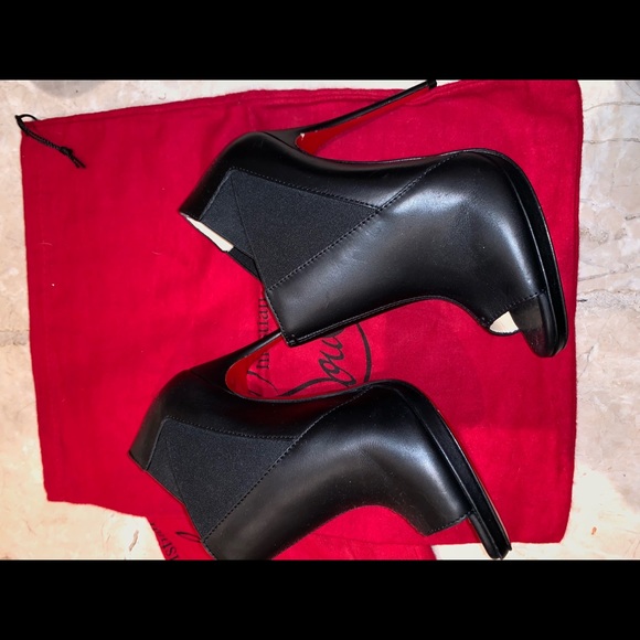 Christian Louboutins BNIB calfskin leather booties - Picture 3 of 12